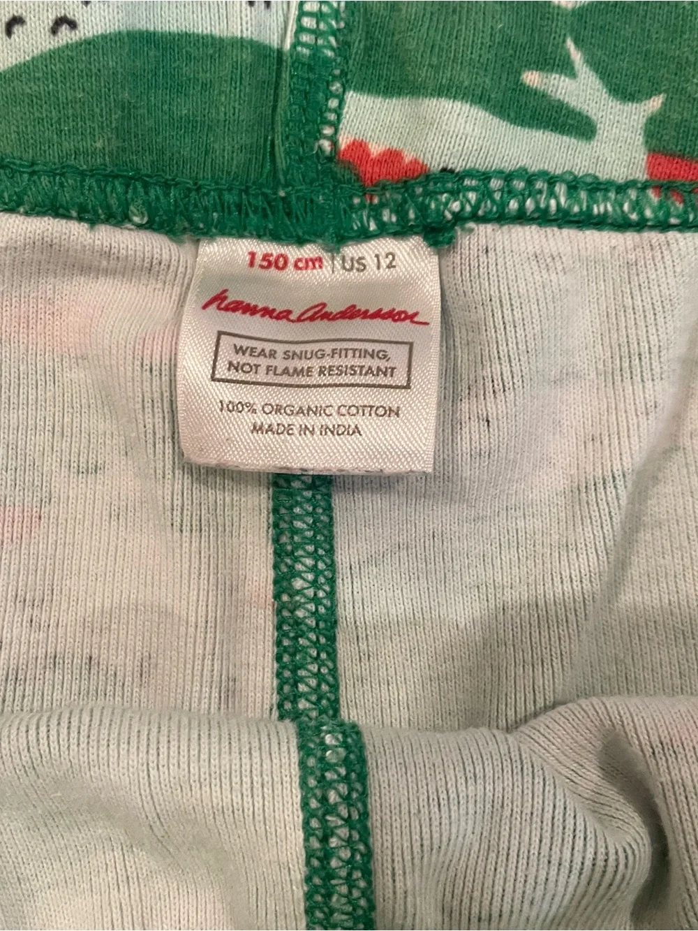 Hanna Andersson HannaJams Short John Pajama Set (Crocodile Smile) - Size 12 150